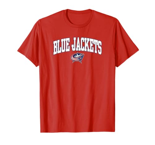 Blue Jackets Arch Over Red T-Shirt