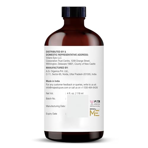 Image of Majestic Pure Blackseed Essential Oil for Diffuser - 4 Fl Oz | 100% Natural Essentials Oils for Aromatherapy, Massage, candle making, soap making and custom essential oil blends