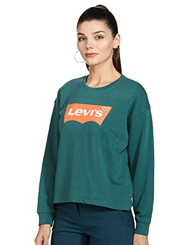 Image of Levi's Women's Cotton Regular Fit Styled Crew Neck Sweatshirt