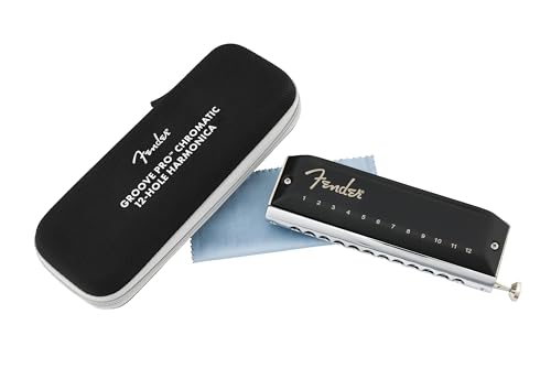Fender Groove Pro Chromatic Harmonica, Stocking Stuffers, 12-Holes, Key of C - Les Beatles, Paul McCartney, John Lennon, RIngo Starr, George Harrison Fender Groove Pro Chromatic Harmonica, Stocking Stuffers, 12-Holes, Key of C – Image 5