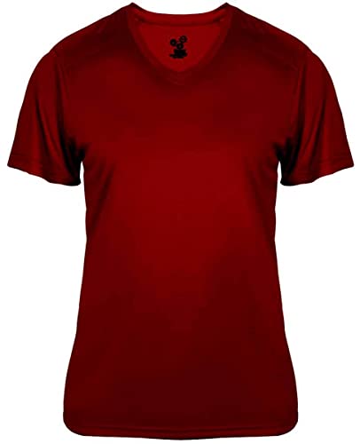 Badger Sports Ultimate Ladies' V-Neck Tee Maroon Large