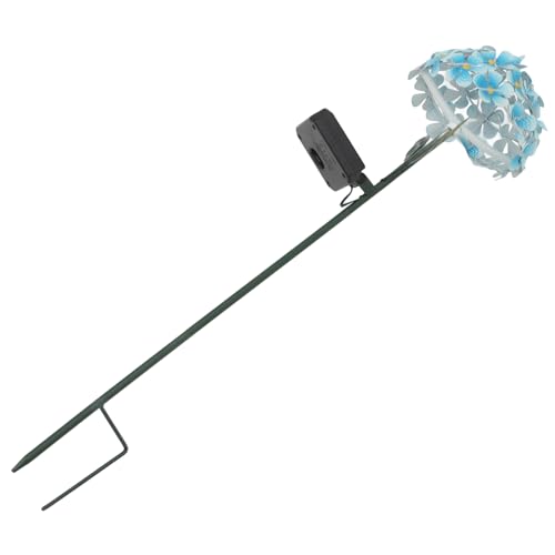 Operitacx Lampe Solaire Décorative d'Hortensia pour Jardin Éclairage de Sol Extérieur LED Étanche pour Patio et 1 Pièce