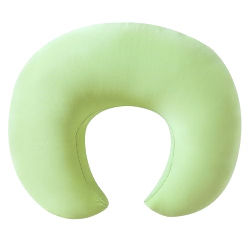 QUENESS Nursing Pillow, Plus Size Breastfeeding Pillow Original Support for Baby Boys Girls Breastfeeding Essentials, with Removable Soft Cotton Cover (Light Green, Large (25.59*20.08*6.30 Inches)) - Thumbnail 3