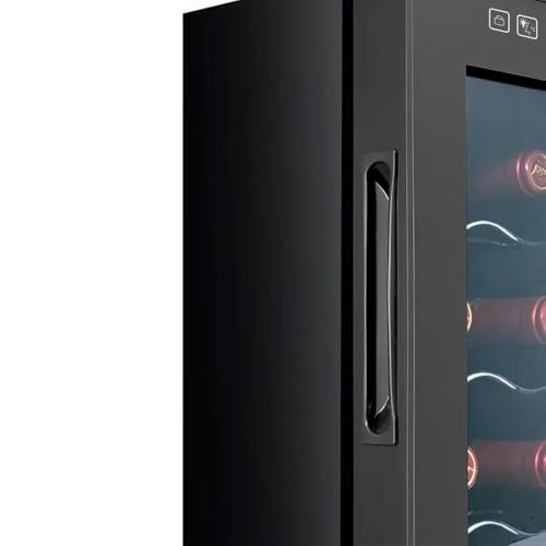 Adega Climatizada 28 Garrafas Eos Sommelier com Painel Touch Full Glass Eletrônica Eae28 Bivolt