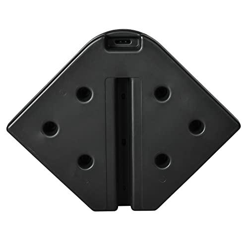 Outsunny 4-Piece 175Lb Cantilever Patio Umbrella Base Weights For Offset Hanging Umbrella, Hdpe Water Or Sand Filled Umbrella Weights For Cross Base Stand, Black #TOP7