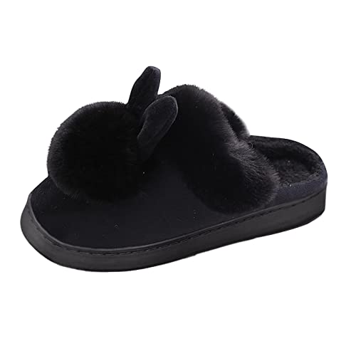 Dasongff - Zapatillas para mujer, zapatillas de animales, zapatillas de invierno, cálidas de invierno, de dibujos animados, cálidas, invierno, punta cerrada, tapas, mujeres, hombres, confort