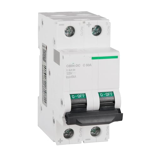 Disjoncteur électrique empêche courts-circuits DC interrupteur de sécurité 50A