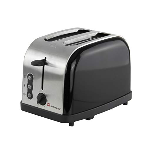 SQ Professional Frühstücksset 2-teilig Wasserkocher 2200 W & 2 Scheiben Toaster 900 W (Edelsteine Onyx schwarz) – Bild 3