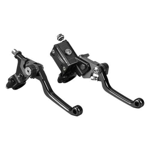 Levier de frein moto aluminium noir 7/8 pouces avec maître-cylindre
