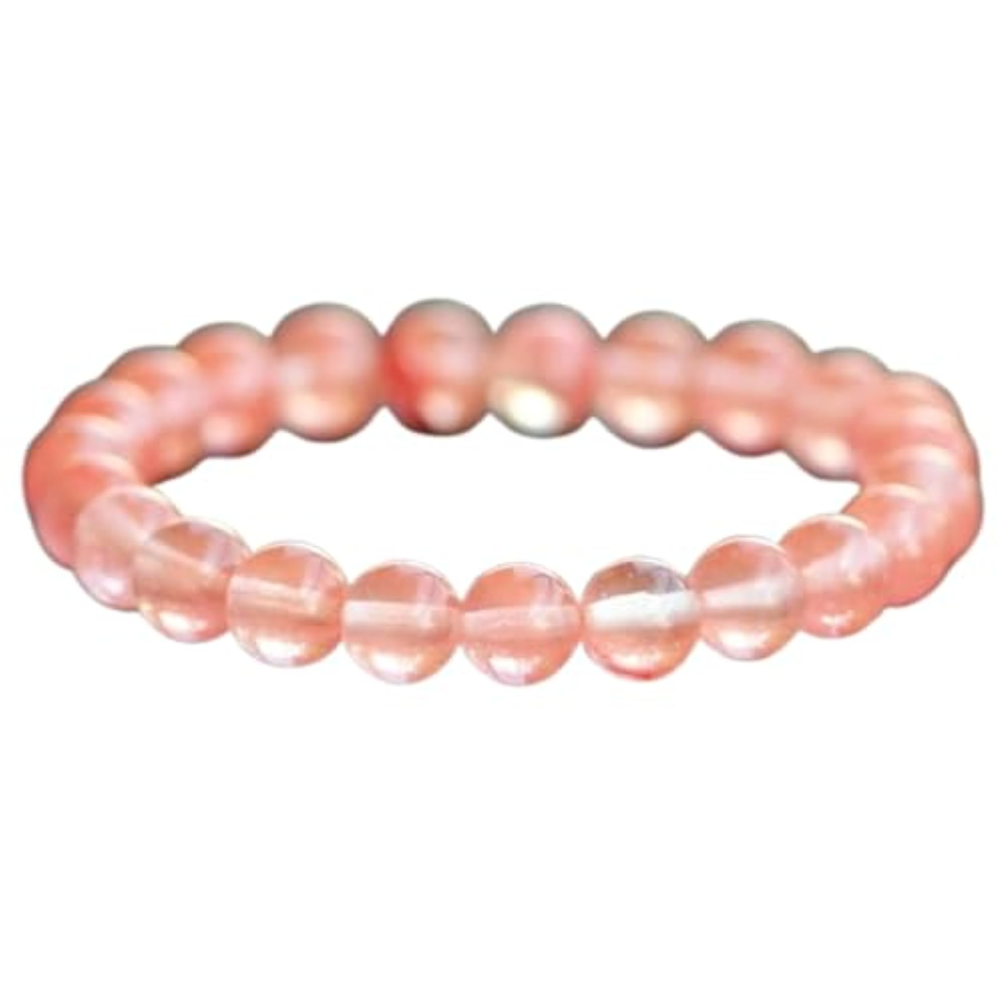 Natural Rose Quartz Stretchable Bracelet, Unisex