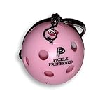 Pickle Preferred Mini Pickleball Colored Keychain Key Ring Set (Pink)