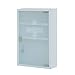 Produktbild Style home Medizinschrank Arzneischrank,abschließbarer Apothekerschrank Medikamentenschrank Erste Hilfe Schrank mit Glastür,45x30x12cm(Weiß,3 Fächer)