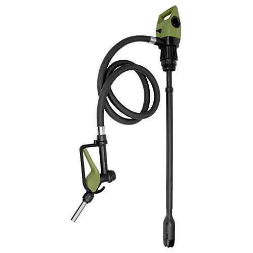 Electric Drum Barrel Pump with Suction Tube:33.5 to 49 inch IBC Totes for DEF, Diesel, Water, Kerosene, Antifreeze, Windshield Washer Fluid