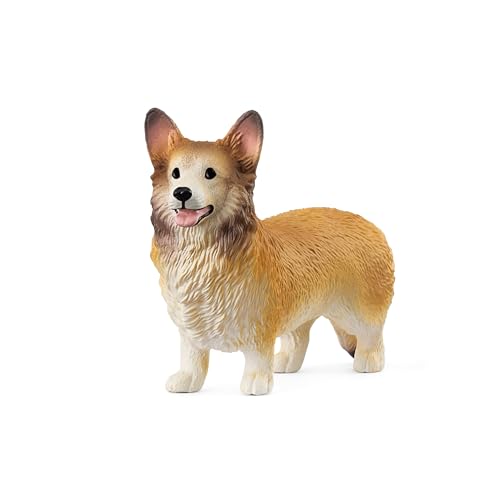 Schleich Farm World - Cute 2' Whelsh Corgi Toy Dog Figurine for Kids. Realistic, Hand-Painted Farm Animal Toys for Boys and Girls. Fun Figure for Screen-Free Learning for Children Ages 3+ 13999