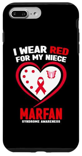 I Wear Red for My Niece Marfan�ǌ�Q�[�� �X�}�z�P�[�X iPhone 7 Plus/8 Plus �p