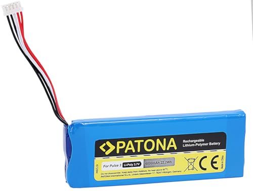 Batteria ricambio per JBL 2017DJ1714 APJBLPUESE3 P5542100-P 6000mAh 3.7V Li-Polimero compatibile con JBL Pulse 3 altoparlante Bluetooth Speaker