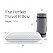 Weekender Gel Memory Foam Camping Pillow - Travel Essentials & Must Haves - Camping Gear & Accessories - Contouring Neck Support - Small Size Compatible for Car, Airplane, and Beach - 1 Pack