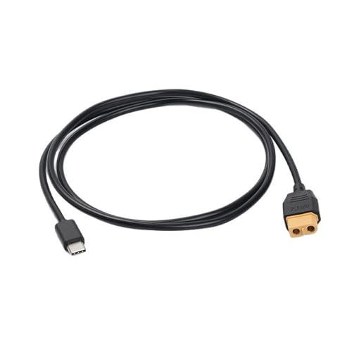 sodeber 100W USB C to XT60 Female Connectors Cable 20V/5A for Power Devices Like Drones and Toy High Power Charging Cable