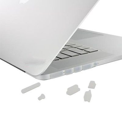 Image of Midkart Hard Shell Plastic Case Cover Compatible with MacBook Pro 15 Inch with Retina Display (Model A1398, Old Version, Release 2015-2012) with Silicon Key Guard & Dust Plugs, Matte Frost ICY White