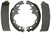 ACDelco 14242B Advantage Bonded Rear Brake Shoe Set