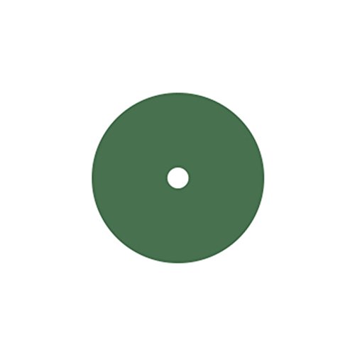 Dedeco 0158 Rubberized Abrasive Wheel, Silicon Carbide, Medium, 4 x 3/4 x 1/2, Green