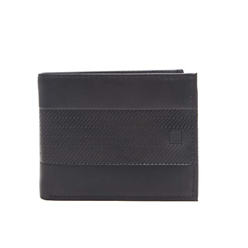 Chaps Men's RFID Blocking Security Bifold Wallet, black casual, One Size