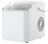 simplus 製氷機 最短6分 透明氷 氷作り 5サイズ調整可能 最小クラス 連続製氷 自動洗浄 卓上 家庭用 連続製氷機 排水口付き 自動停止 宅飲み パーティー シンプラス SP-CED04 (透明氷モード付/ホワイト)