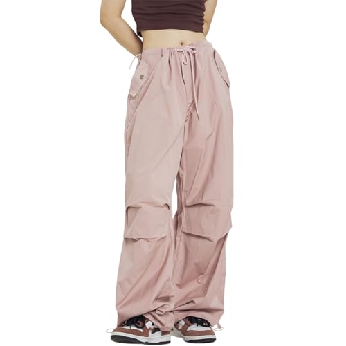 Pantalon cargo baggy Y2k pour femme Linsennia imperméable à jambe large et taille haute