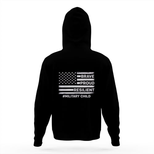 Month of Military Purple Up for Brave Military Kids Hoodies for Teen Girls Boys Kangaroo Pocket Sweatshirt4