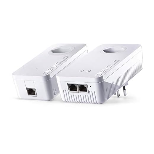 devolo dLAN 1200+ WiFi ac Starter Kit Powerline (bis zu 1200 Mbit/s WLAN ac, 2,4 und 5 GHz, 2x LAN Ports, 2x Powerlan Adapter, Gigabit-Verbindung, WLAN Empfang verbessern) - Schweizer Stecker