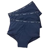 Jockey Men's Underwear Classic Y-Front Brief (3 Pack), Navy, 26
