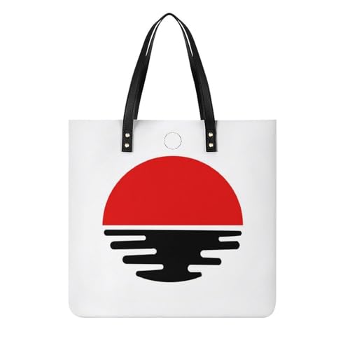 Tote bag pour voyage rouge style demi-cercle : emportez tout sans sacrifier votre style