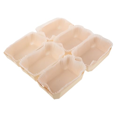 LIFKOME 1 Set Teglie da Forno Usa e Getta per Pane e Dolci Confezione Scatola per Muffin e Torte Resistente Calore e Facile da Rimuovere per Pasticcerie e Feste