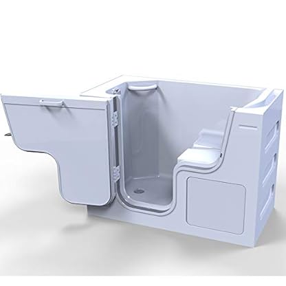SERENITY Badewanne mit Tür, 130x66cm, LINKS
