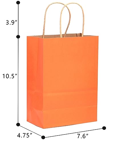 Qiqee MEDIUM-16BHANDBAG32 32-Packs Paper Bags With Handles Bulk 7.6 Inchx4.75 Inchx10.5 Inch Medium Gift Bags 16 Different Senior Color Bags Multiple Uses(Medium Size) thumb #4