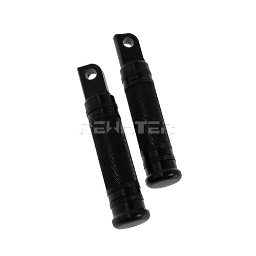 Repose-Pieds Moto Noirs pour Ha&rley Sportster | Paire de Pédales Arrières Fixation Mâle