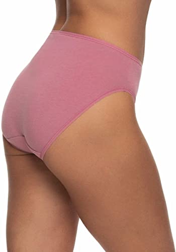 Image of Felina Womens 8 Pack Cotton Modal Stretch Hi-Cut Brief