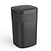 Ninestars Touch Tap & Motion Sensor Trash Can for Kitchen and Bedroom, 13 Gal 50L High-Grade ABS Body (Rectangular, Black)