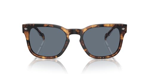 Vogue Eyewear VO5571S Sunglasses, Honey Havana/Blue Polarized, 53 mm