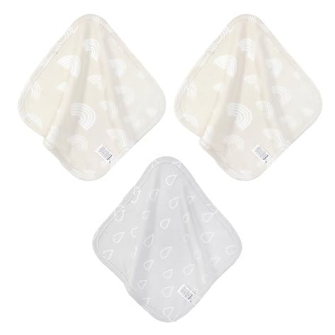 Mother's Choice Bamboo Wash Cloth for Babies - Soft and Absorbent - Gentle on Skin, Ideal for Bath and Everyday Use for Newborn to 4 Years (25 x 25 cm) - 3 Pack – (Beige)