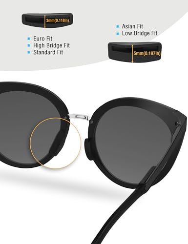 Image of Bowyer 1 Pair Replacement NosePads Compatible with Oakley Frogskins Range /Frogskins Range XL /Top Knot /HSTN /Wildrye /Sielo