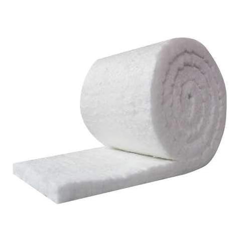 UniTherm Ceramic Fiber Insulation Blanket Roll, (6# Density, 2300°F)(1"x24"x60") for Kilns, Ovens, Furnaces, Forges, Stoves and More! Cover