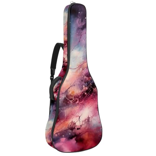 Étui universel pour guitare acoustique 101.6 cm imperméable galaxie rose
