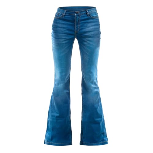 Men's Bell Bottom Jeans 60s 70s Outfits for Men,Mens Bell Bottoms Pants Flare Jeans Light Blue