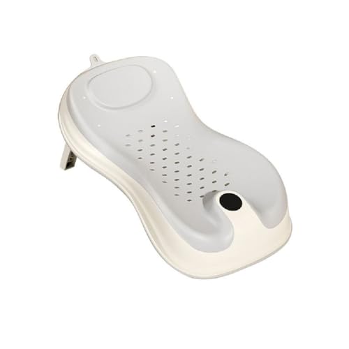 Moppets New Born Baby Silicone Bather/Bath Rack/Infant Bath seat for 0-6 Months Small (Grey)