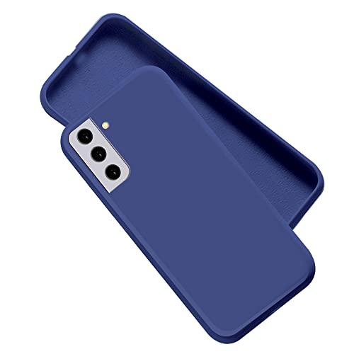 Image of A rtistque Liquid TPU Silicone Matte Shockproof Flexible with Camera Protection Soft Back Cover Case for Samsung S21 Plus - Blue