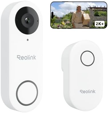 Bild 9 - Reolink Video-Türklingel mit Chime, 5MP Ultra HD Kabelgebundene Türklingel mit Kamera, 2,4/5GHz WLAN, Personenerkennungsalarme, 180° Ultraweitwinkel, 2-Wege-Audio, Fernzugriff, Video Doorbell WiFi