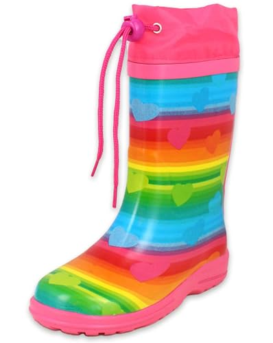 Beck Mädchen Regenboog Gummistiefel, Mehrfarbig, 30 EU