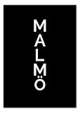 Premium Poster Stadt MALMÖ | Städtemotiv, Typografie | 