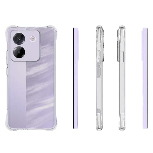 Image of for [Poco M7 pro] Case,[Poco M7 pro] Phone Back Case Cover Clear Transparent Corners TPU Shock-Absorption Flexible Cell Phone Cover for [Poco M7 pro] - Transparent